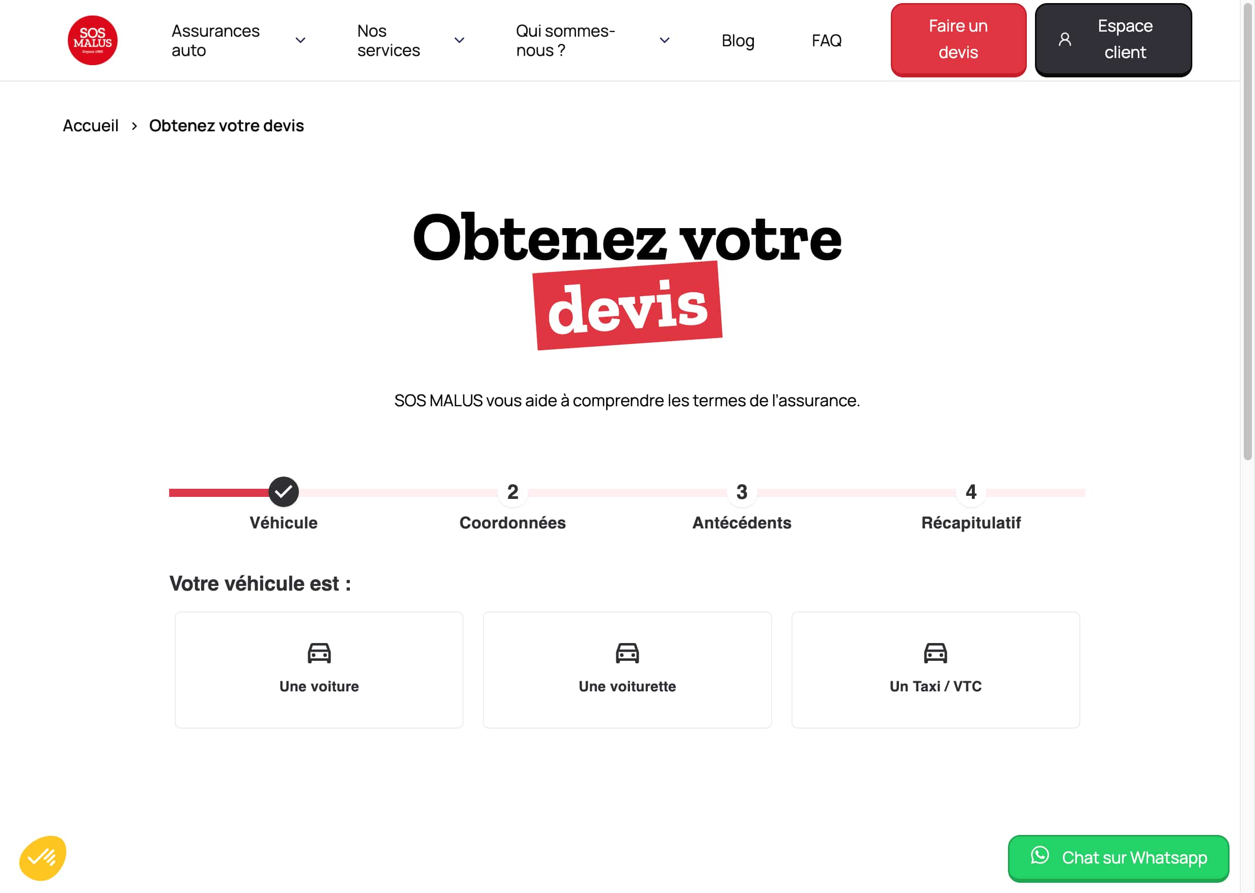 Réalisation d'un devis sur Labalette assurance.
