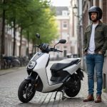 Le conducteur d'un scooter 50 cc.